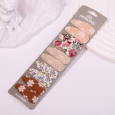 FLORAL EMBROIDERED BB CLIP SET FRESH CUTE_CWAHA6703