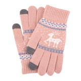 Women Warm Velvet Jacquard Gloves_Cwag0126