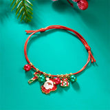 HANDMADE WOVEN CHRISTMAS TREE MOOSE BRACELET_CWAJE2395