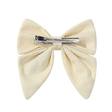 CHILDRENS EMBROIDERED FLORAL BOW HAIRPIN_CWAHA2352
