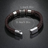 MENS PERSONALIZED SIMPLE LEATHER BRACELET_CWMM4470