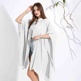 BAMBOO COTTON BEACH SHAWL SUN PROTECTION CARDIGAN_CWMM6303