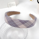 Fresh Checkered Versatile And Simple Hair Band