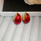 RETRO WATER DROP FASHIONABLE ALL MATCH EARRINGS_CWAJE2331