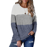 Womens Crew Neck Pullover Matching Color Hoodie