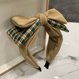 SIMPLE RETRO DOUBLE LAYER BOW HEADBAND_CWAHA2578