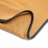 BUCKLE LEATHER SOLID CAMEL COLOR SPLIT SHAWL_CWASC1210