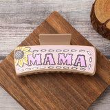 Western Cactus Sunflower Hair Claw Leather Clip_Cwasc1610