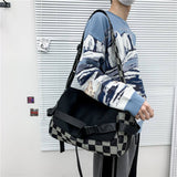 Casual Plaid Shoulder Crossbody Bag_Cwab1606