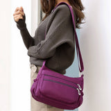 NYLON WATER REPELLENT CROSSBODY SHOULDER BAG_CWASC1744