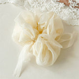 Oversized Chiffon Ribbon Scrunchie Hair Tie Women_Cwaha07537