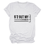 Trendy Graphic Tee Women Short Girl Energy