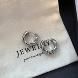 Gold & Silver Twisted Rope Hoop Earrings Forwomen_Cwaje06288