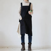 SIMPLE GARDENING COTTON LINEN WITH POCKETS VINTAGE_CWMM3301