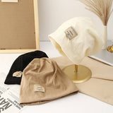 FASHIONABLE WARM LABEL PILE HAT_CWAB2855