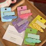 New Wavy Plaid Hair Clip Set Of 2_Cwaha1029
