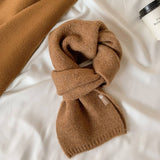 CUTE KNIT SCARF UNISEX SOLID COLOR NECK WARMER_CWASC1509