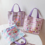 CUTE PRINTED LUNCH TOTE BAG FOR STUDENTS OFFICE_CWAB5664