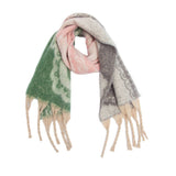 PAISLEY JACQUARD SCARF THICK FRINGE WINTER SHAWL_CWASC0857