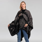 FAUX CASHMERE SHAWL CAPE WARM CLOAK_CWASC2260
