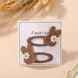 FRESH BUNNY FLOWER HAIR CLIP SET FOR GIRLS_CWAHA6722
