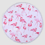 ROUND MICROFIBER TASSEL BEACH TOWEL BLANKET_CWMM7602