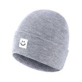 CHILDRENS SMILEY BABY ALL MATCH CUTE KNITTED HAT_CWAH1749