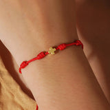 COPPER BEAD PERUVIAN KNOT COPPER CROSS BRACELET_CWMM3859