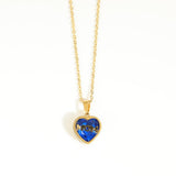 STAINLESS STEEL DECEMBER ZIRCON NECKLACE_CWMM3821