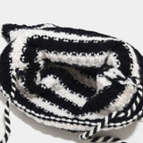 Trendy Little Devil Contrast Striped Knitted Hat_Cwah2129