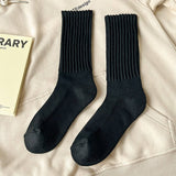 AUTUMN AND WINTER WARM SOLID COLOR STACKED SOCKS_CWMS1047