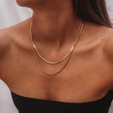 RETRO DOUBLE LAYER SNAKE CHAIN NECKLACE_CWAJE1420