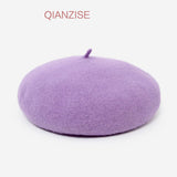 AUTUMN AND WINTER RETRO SOLID COLOR BERET_CWAH1926