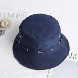 Cwah1519_Solid Color Casual Reversible Sunscreen Bucket Hat