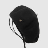 SIMPLE FRENCH HEART BERET FOR WINTER_CWAH1927