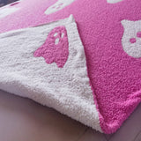 GHOST KNITTED JACQUARD BLANKET COVER BLANKET_CWMM0318
