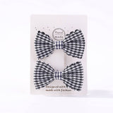 GIRLS PLAID LACE HAIR CLIPS DAILY PRINCESS_CWAHA6738