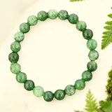 Natural Jadeite & Green Agate Bracelet_Cwmm11317