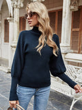Solid Color Knit Crewneck Pullover Sweater