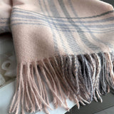 Minimal Plaid Soft Cashmere Feel Winter Scarf_Cwasc03246