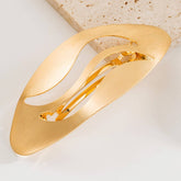 GLOSSY GEOMETRIC METAL SPRING HAIR CLAW CLIP_CWAHA6197