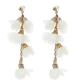 LONG TASSEL FLOWER EARRINGS NEW BOHO CHIC DESIGN_CWMM6272