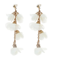 LONG TASSEL FLOWER EARRINGS NEW BOHO CHIC DESIGN_CWMM6272