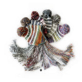 SWEET MIXED COLOR EARMUFFS KNITTED HAT_CWAH2049