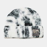 LABEL TIE DYED MELON SHAPED HAT KNITTED HAT_CWAH2076