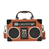 RETRO RADIO BOX SHAPED MESSENGER BAG_CWAB0985