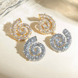 EXQUISITE STATEMENT THREAD SHAPED PEARL EARRINGS_CWAJE1884