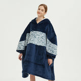 LEOPARD SHERPA HOODIE BLANKET PULLOVER FOR WINTER_CWAHA6520