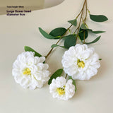 FAUX LONG STEM MARIGOLD PEONY FLOWER FOR DECOR_CWMM6591