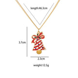 CHRISTMAS CARTOON PERSONALITY VERSATILE NECKLACE_CWAJE1862